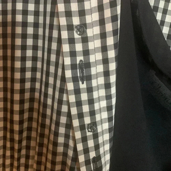 CHRISTIAN DIOR perfect condition black and white gingham silk dress size US 10 - Picture 9 of 13